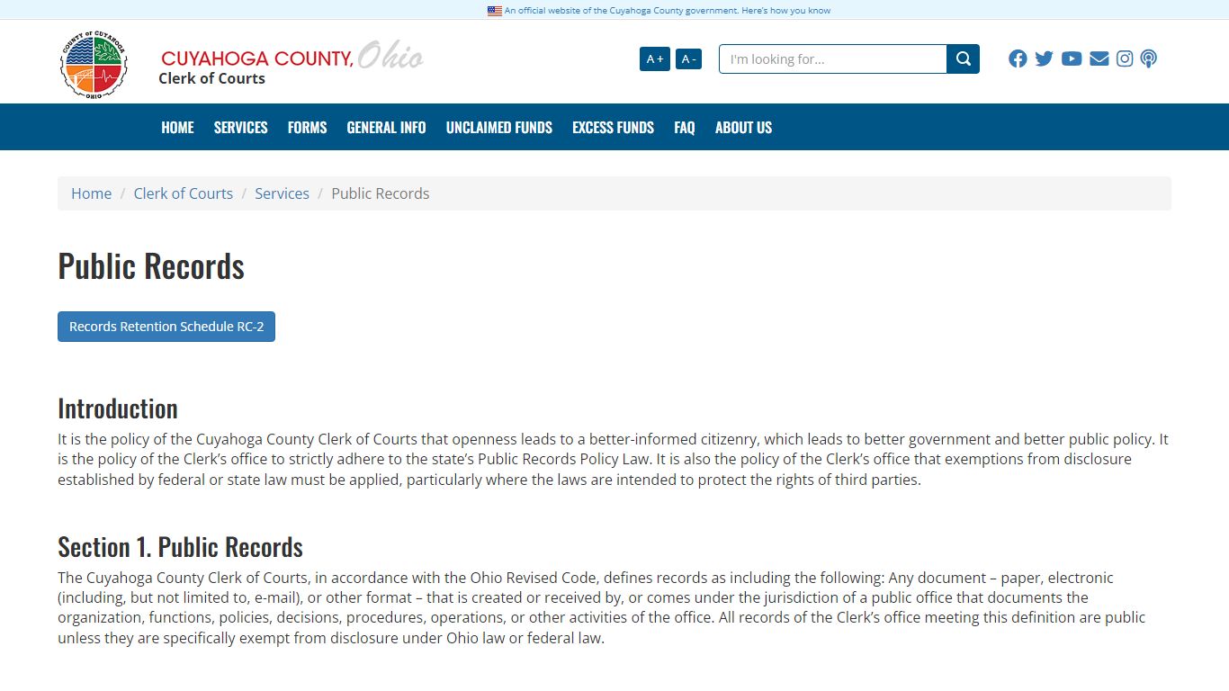 Public Records - cuyahogacounty.gov