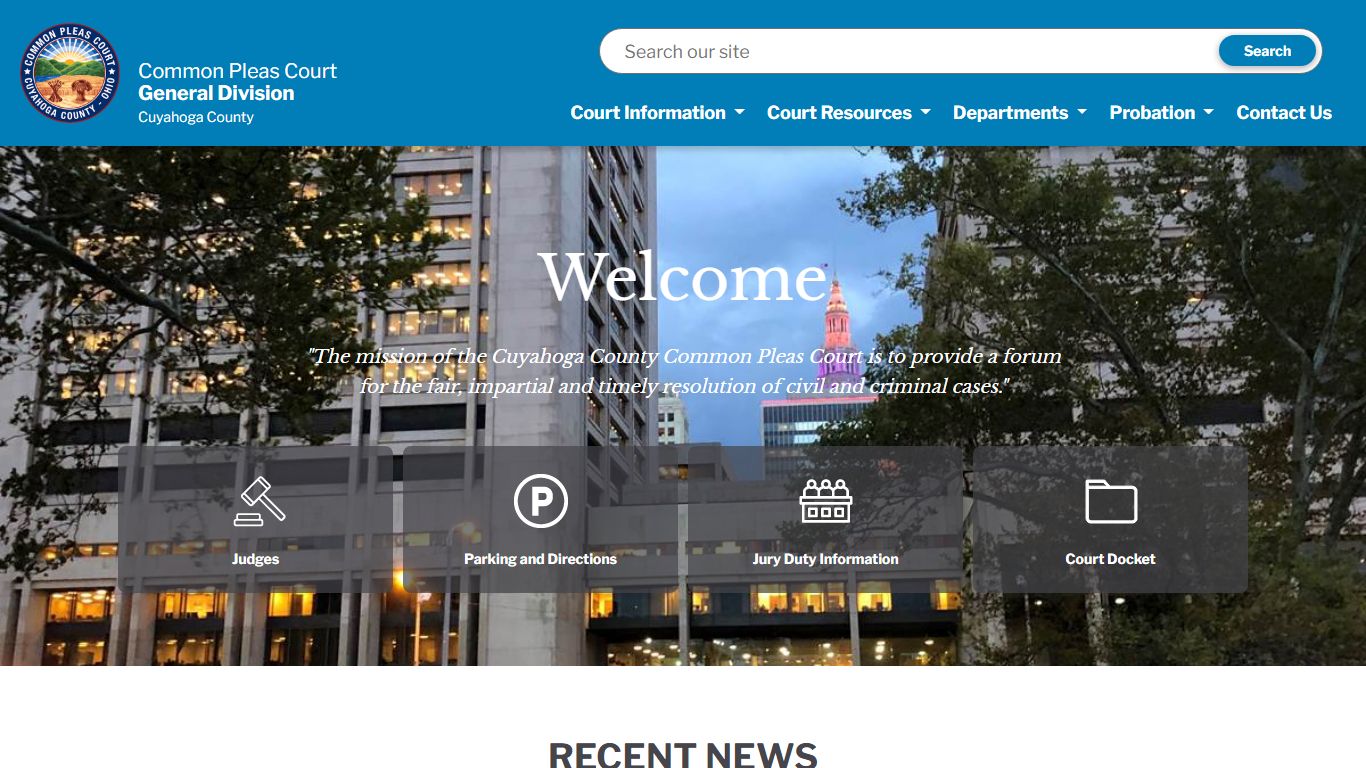 Cuyahoga County Common Pleas Court | CCCCP