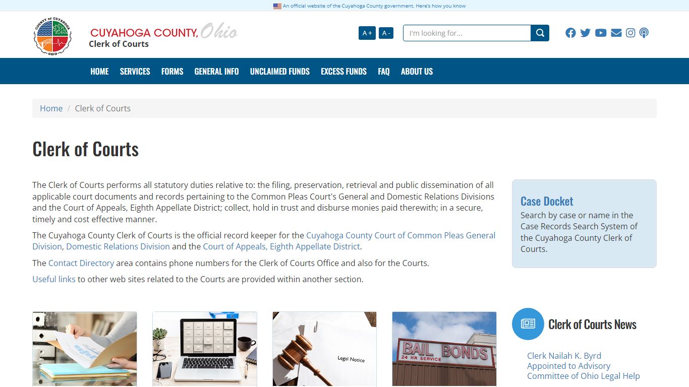 Clerk of Courts - Cuyahoga County, Ohio